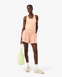 Oversized-Shorts aus Leinenmischung