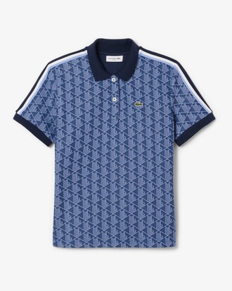 Slim Fit-Polohemd mit Monogramm aus Jacquard
