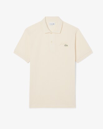 Classic Fit-Polohemd aus Mini-Piqu&eacute; mit Stickerei
