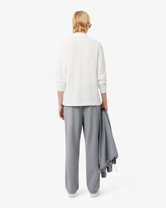 Regular Fit-Chinohose aus Wollflanell