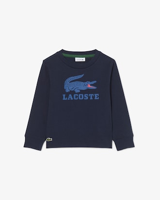 Sweatshirt aus Fleece mit Krokodil-Print   