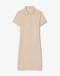 Slim Fit-Polokleid aus dehnbarem Mini Piqu&eacute;