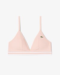 Triangle-Bralette aus Baumwoll-Rippstrick