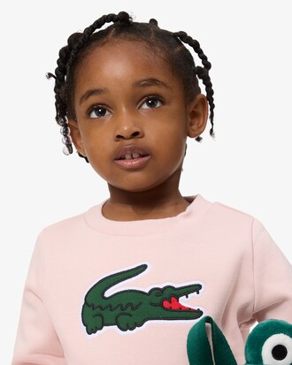 Unisex-Hoodie aus Fleece mit Krokodil