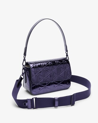 Metallic-Schultertasche