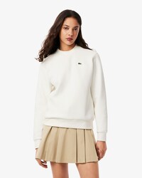 Relaxed Fit-Sweatshirt aus Piqué mit Rundhalsausschnitt