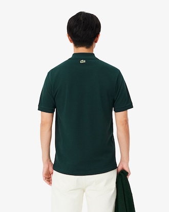 Classic Fit-Polohemd aus Petit Piqu&eacute; mit Badge-Akzent