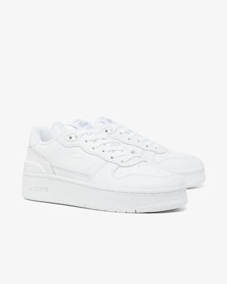 Damen-Sneakers T-Clip Platform aus Leder