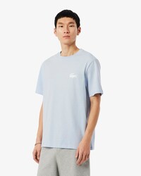 Loungewear-T-Shirt aus Baumwolle mit Krokodil-Druck
