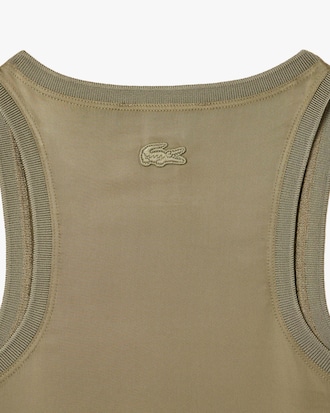 Slim Fit-Tanktop aus fließendem Satin