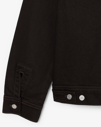 Slim Fit-Jacke aus Denim mit Kn&ouml;pfen