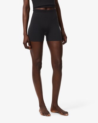 Radlerhose aus Mikrofaser mit hoher Taille