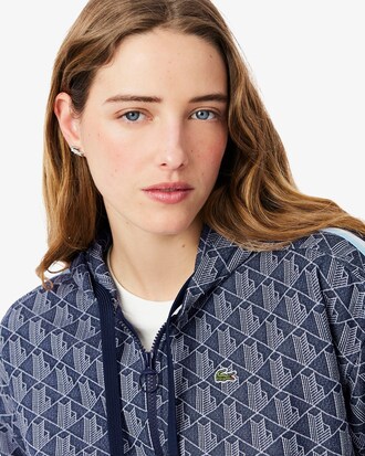 Hoodie aus Jacquard mit Monogramm