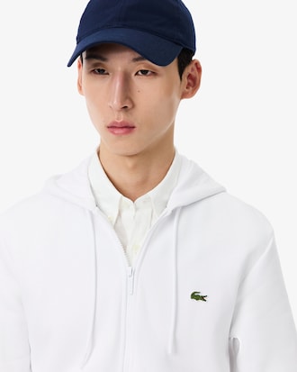 Hoodie aus Fleece mit Reißverschluss