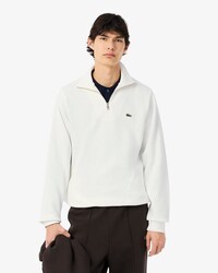 Sweatshirt aus Interlock mit hohem Kragen und Reißverschluss