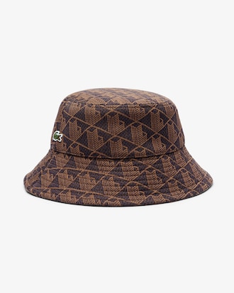 Bob-Hut aus Jacquard mit Monogramm