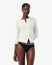 Tangas aus Stretch-Baumwolle mit Logo-Bund