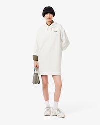 Oversized-Sweatshirt-Kleid aus Fleece