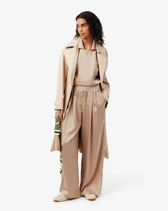 Relaxed Fit-Polohemd aus Satin