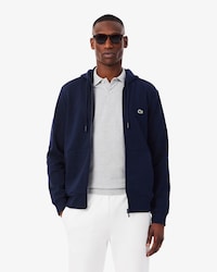 Hoodie aus Fleece mit Rei&szlig;verschluss