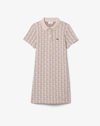 Kleid aus Jacquard mit Monogramm