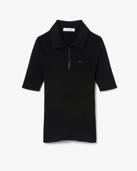Polohemd mit 3D-Rippstrick