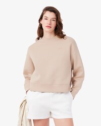 &Uuml;bergro&szlig;es Sweatshirt aus doppelseitigem Jersey