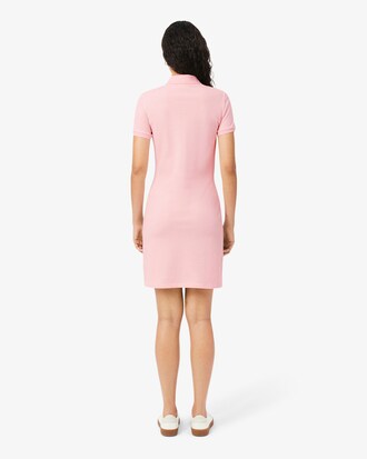 Slim Fit-Polokleid aus dehnbarem Mini Piqu&eacute;