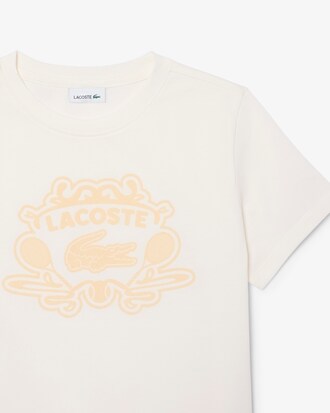 T-Shirt aus Baumwolle mit Badge