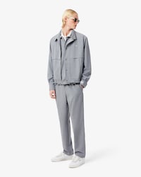 Regular Fit-Chinohose aus Wollflanell