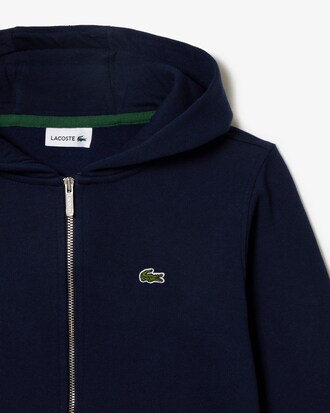 Hoodie aus Fleece mit Reißverschluss