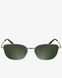 Rechteckige Sonnenbrille aus Metall mit Monogramm