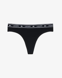 Tangas aus Stretch-Baumwolle mit Logo-Bund