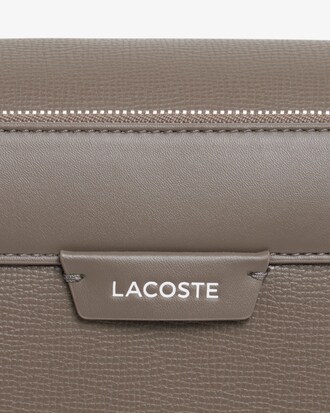 Umh&auml;ngetasche Ossian aus Leder mit Klappverschluss