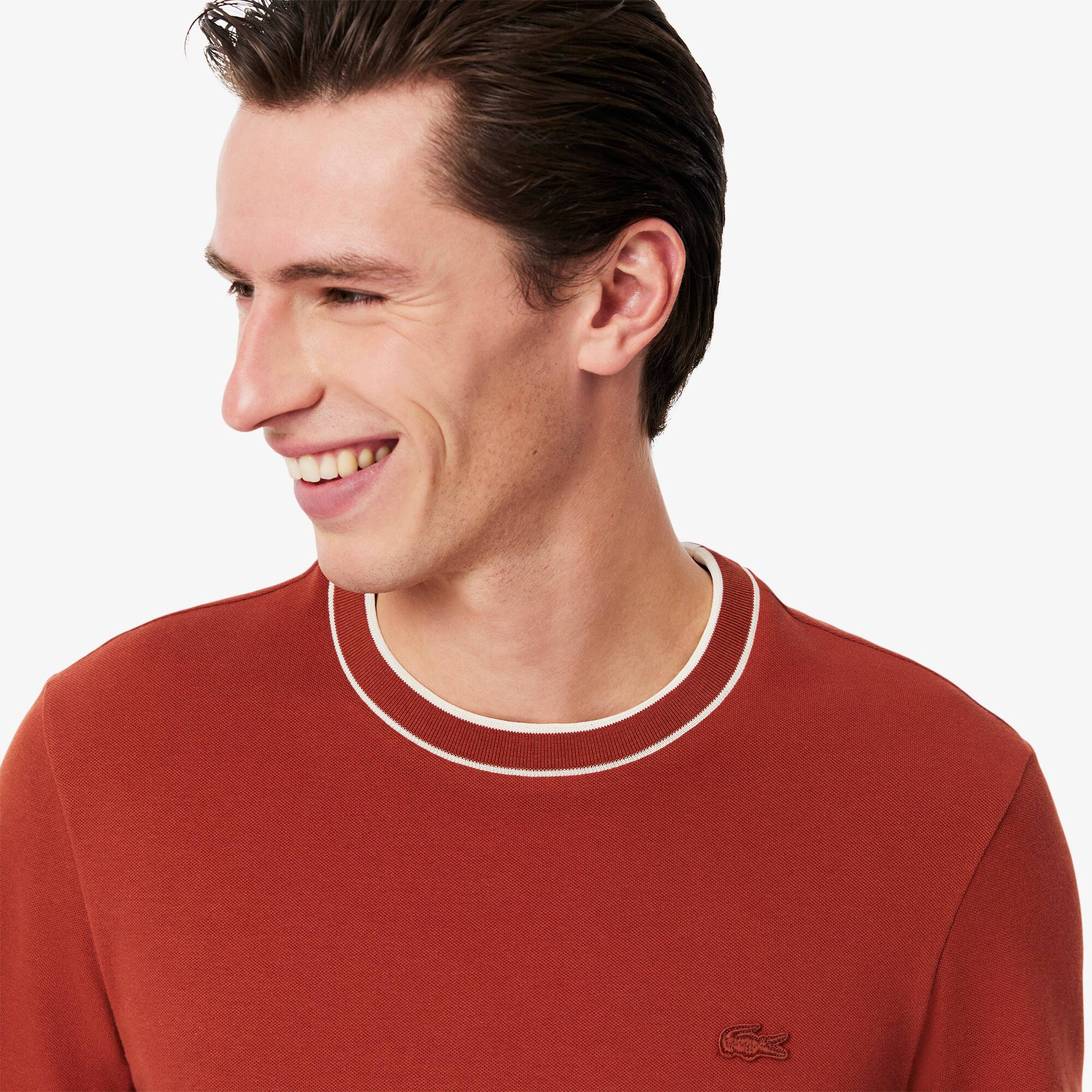 【LACOSTE】ラコステ Pique Stripe Collar Tシャツ 襟ストライプ Stretch Piqué Stripe Collar T-shirt - Men's t-shirts - New