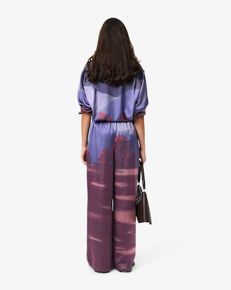 Oversized Landscape Print Pants