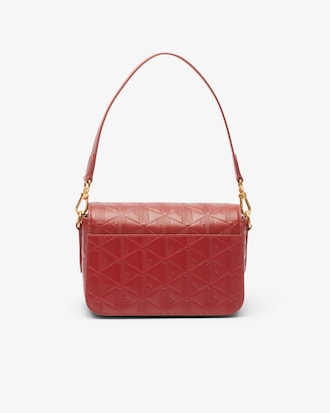 Maheki Embossed Leather Shoulder Bag