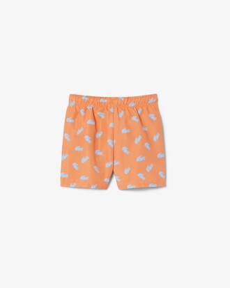 Monochrome Taffeta Swim Trunks