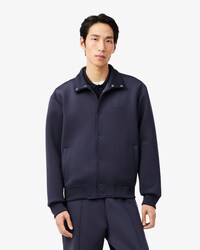 High Neck Embroidered Signature Jacket