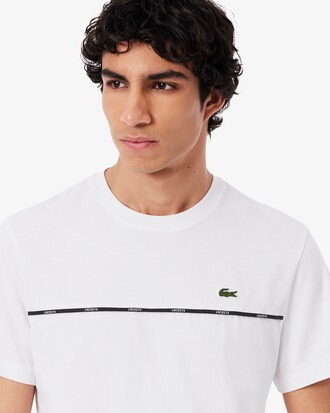 Lacoste Trim Cotton Jersey T-shirt