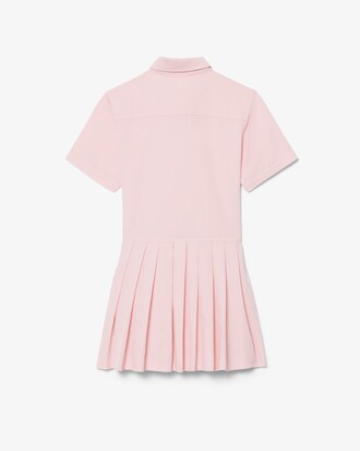 Poplin Pleat Skirt Shirt Dress