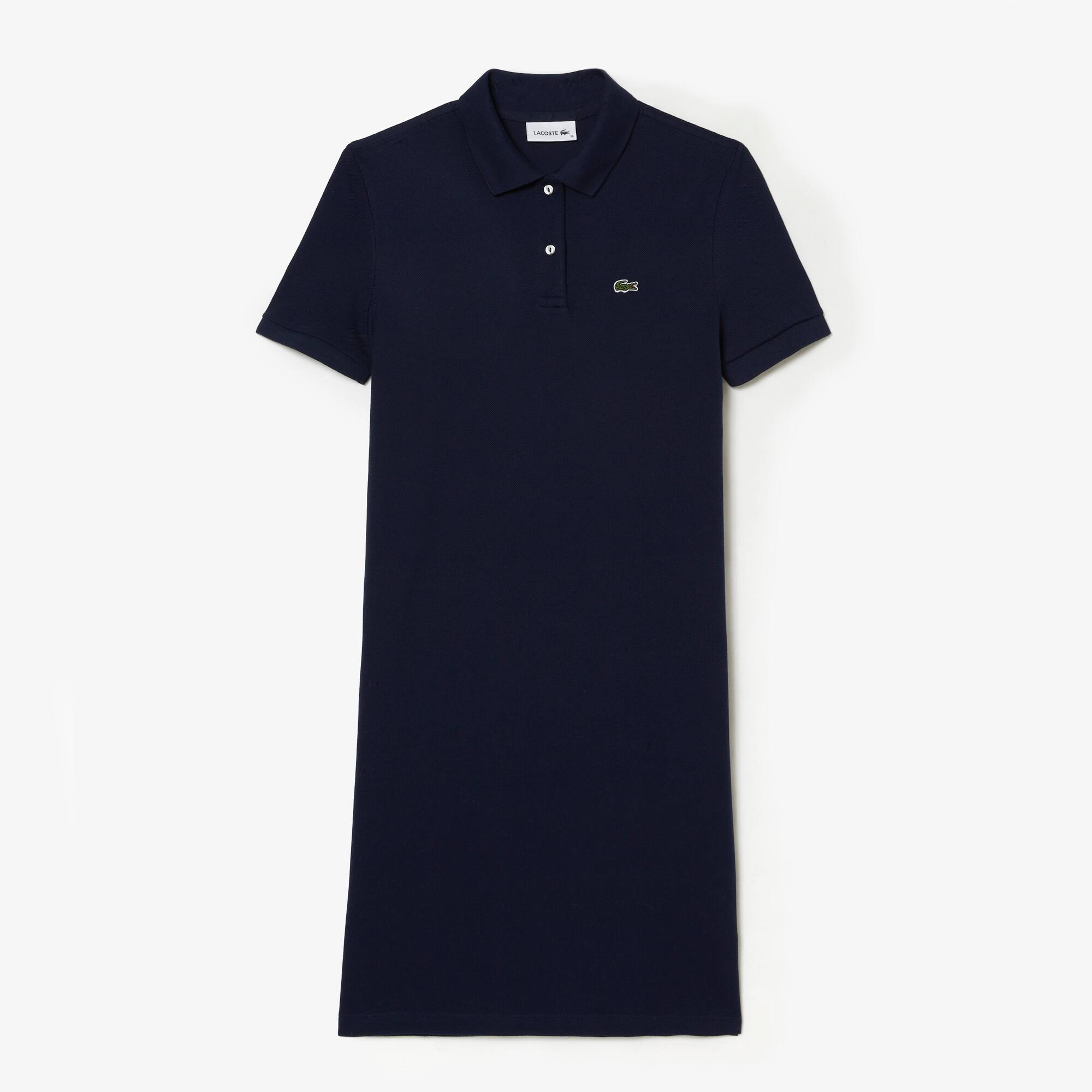 ★LACOSTE★ Women's Belted Pique Shirt Dress Dark Khaki EF32 Women's Belted Piqué Shirt Dress - Dresses - New In 2025