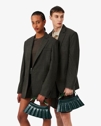 Runway H Lenglen Crocodile Effect Leather Bag