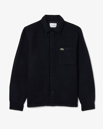 Wool Blend Felt Overshirt