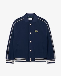 Unisex Felted Wool Effect Badge Accent Jacket