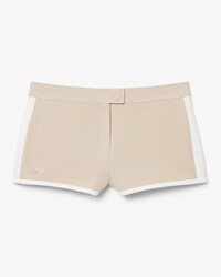 Runway Satin Knit Mini-Shorts