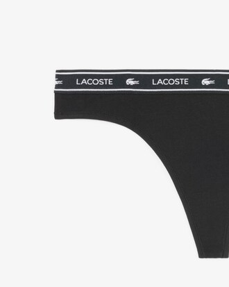 Logo Waist Stretch Cotton String Briefs