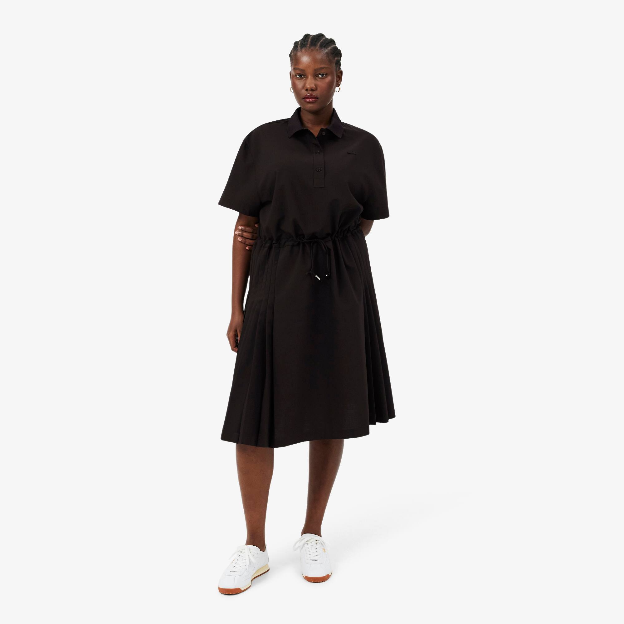 Wool blend Pleated Polo Dress - Women's dresses & skirts - New In
