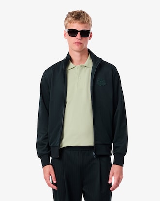 Striped Badge Accent Track Jacket