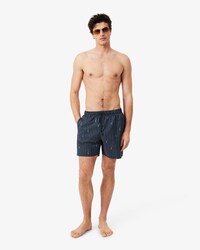Mid Length Crocodile Print Swim Trunks